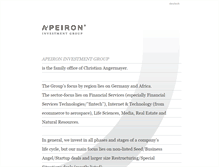 Tablet Screenshot of apeiron-investments.com